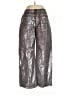 Forever 21 100% Cotton Metallic Silver Casual Pants Size XL - photo 1