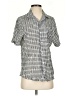 Onia Houndstooth Gray Short Sleeve Blouse Size S - photo 1