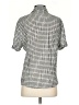 Onia Houndstooth Gray Short Sleeve Blouse Size S - photo 2