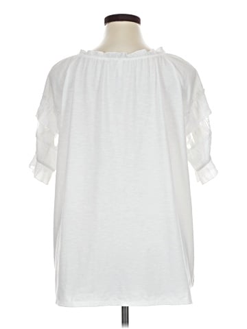 NY Collection Short Sleeve Blouse (view 2)