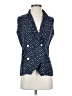 Copper Key 100% Rayon Blue Sleeveless Button-Down Shirt Size S - photo 1
