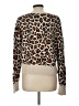 CAbi Animal Print Tan Cardigan Size L - photo 2