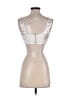 Unbranded 100% Polyester Silver Sleeveless Top Size XS - photo 2