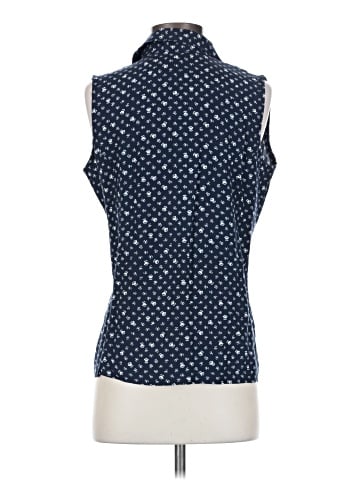 Copper Key Sleeveless Button-Down Shirt (view 2)