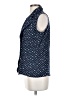 Copper Key 100% Rayon Blue Sleeveless Button-Down Shirt Size S - photo 5