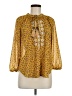 MASON & BELLE 100% Polyester Yellow 3/4 Sleeve Blouse Size M - photo 1