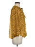 MASON & BELLE 100% Polyester Yellow 3/4 Sleeve Blouse Size M - photo 4