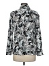 Coral Bay 100% Polyester Paisley Silver Long Sleeve Blouse Size M - photo 2