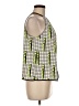 Mustard Seed 100% Polyester Green Sleeveless Blouse Size M - photo 4