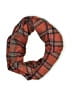 Unbranded Plaid Orange Scarf One size - photo 1