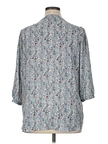Rose + Olive 3/4 Sleeve Blouse (view 2)