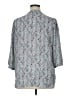 Rose + Olive 100% Polyester Gray 3/4 Sleeve Blouse Size 1X - photo 2