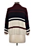 Ann Taylor LOFT Stripes Burgundy Turtleneck Sweater Size M - photo 2