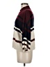 Ann Taylor LOFT Stripes Burgundy Turtleneck Sweater Size M - photo 5