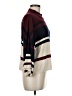 Ann Taylor LOFT Stripes Burgundy Turtleneck Sweater Size M - photo 4
