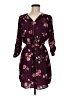 Justify 100% Polyester Floral Burgundy Casual Dress Size M - photo 1