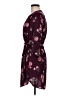 Justify 100% Polyester Floral Burgundy Casual Dress Size M - photo 5
