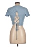 Ambiance Blue Short Sleeve Turtleneck Size L - photo 2