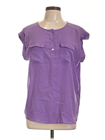 New York & Company Short Sleeve Blouse (view 1)