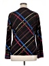 Rafaella Argyle Black Long Sleeve Blouse Size XL - photo 2
