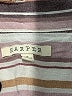 Harper Stripes Purple Short Sleeve Blouse Size S - photo 7