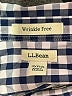 L.L.Bean 100% Cotton Checkered-gingham Blue 3/4 Sleeve Button-Down Shirt Size 3X - photo 7