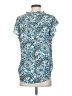 Ann Taylor LOFT 100% Polyester Teal Short Sleeve Blouse Size S - photo 2