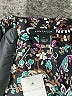 Ann Taylor 100% Polyester Paisley Teal Long Sleeve Blouse Size L - photo 7