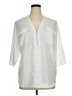 Boutique + 100% Polyester Ivory 3/4 Sleeve Blouse Size 1X Plus - photo 1