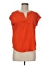 Apt. 9 Orange Short Sleeve Blouse Size Med Petite - photo 1