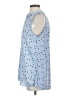 Ann Taylor LOFT 100% Polyester Blue Sleeveless Blouse Size XS - photo 5