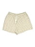 Max Studio 100% Polyester Stripes Gold Shorts Size M (estimated) - photo 1