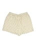 Max Studio 100% Polyester Stripes Gold Shorts Size M (estimated) - photo 2