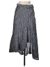 Lulus 100% Rayon Stripes Gray Casual Skirt Size M - photo 1