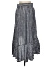 Lulus 100% Rayon Stripes Gray Casual Skirt Size M - photo 2
