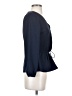 J.Crew 100% Polyester Blue Long Sleeve Blouse Size 4 - photo 4