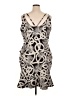 Gretchen Scott Designs Graphic Silver Cocktail Dress Size XL - photo 2