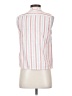 Lilla P Stripes White Sleeveless Button-Down Shirt Size S - photo 2