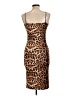 Shein Animal Print Brown Cocktail Dress Size L - photo 2