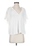Maven West White Short Sleeve Blouse Size S - photo 1