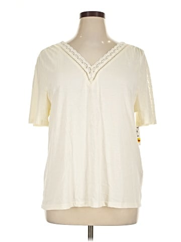 Style&Co Short Sleeve Henley (view 1)