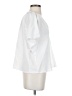 Maven West White Short Sleeve Blouse Size S - photo 4