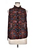 H&M 100% Polyester Paisley Black Sleeveless Blouse Size 14 - photo 1