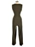 Nina Leonard Solid Green Jumpsuit Size M - photo 2
