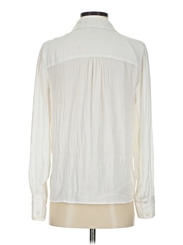 Aqua Long Sleeve Blouse (view 2)