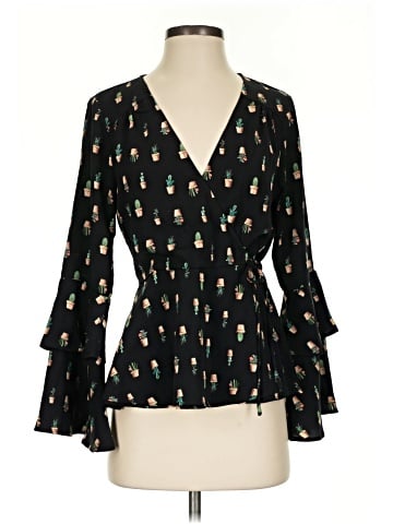 Blue Rain 3/4 Sleeve Blouse (view 1)