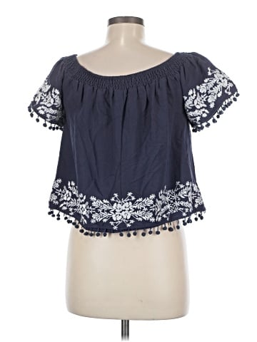 Blue Rain Short Sleeve Blouse (view 2)