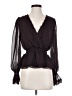 Express 100% Polyester Black 3/4 Sleeve Blouse Size S - photo 1