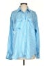 Paul & Joe 100% Polyester Stripes Blue Long Sleeve Blouse Size 4 - photo 1