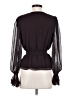 Express 100% Polyester Black 3/4 Sleeve Blouse Size S - photo 2